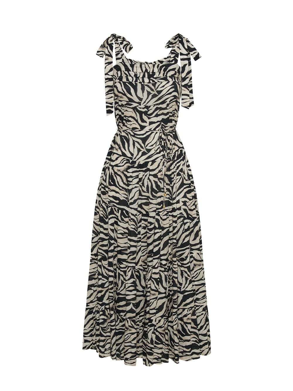 Zenya Maxi Dress KIVARI | Zebra printed maxi dress