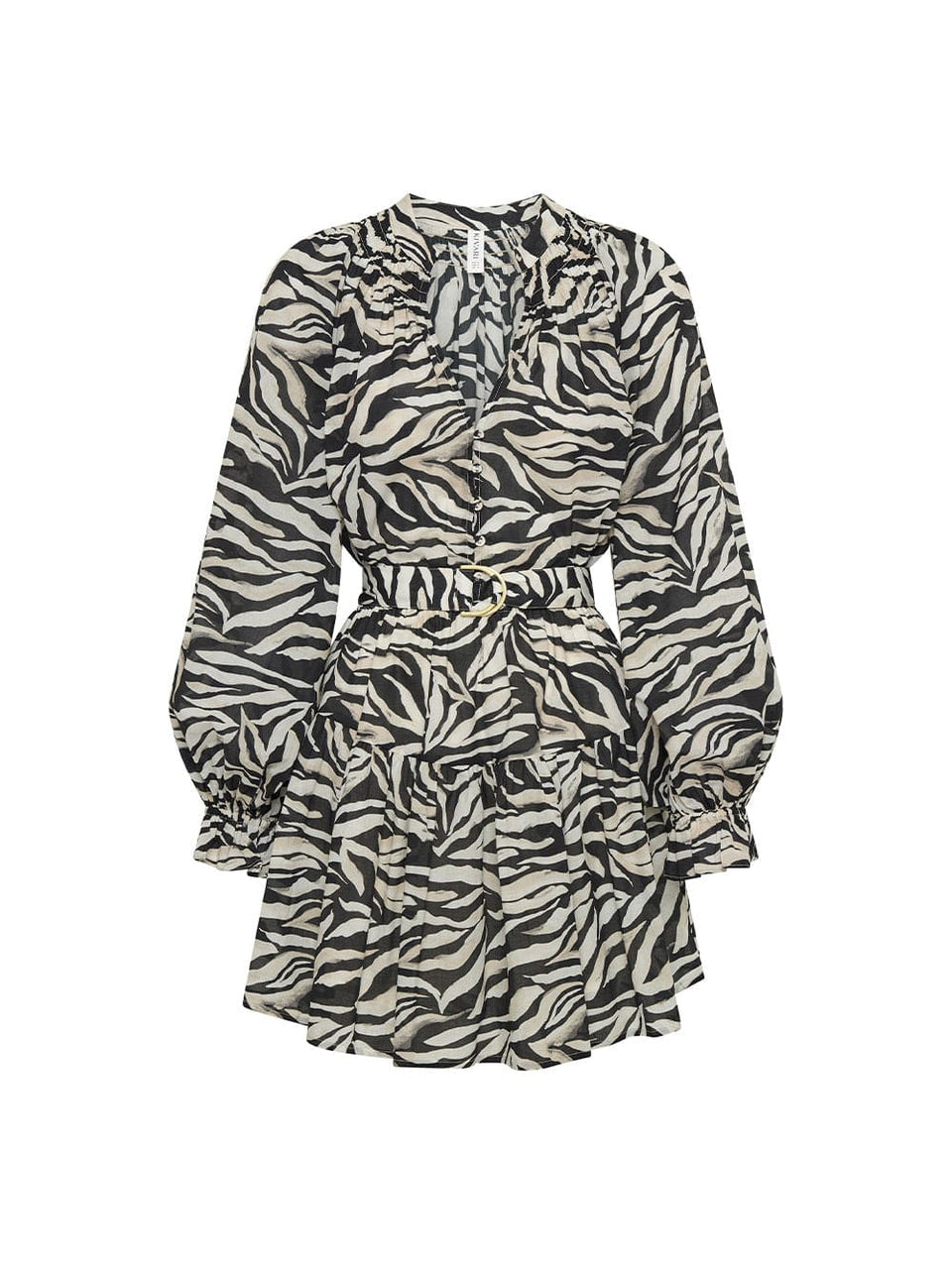 Zenya Mini Dress KIVARI | Zebra print mini dress