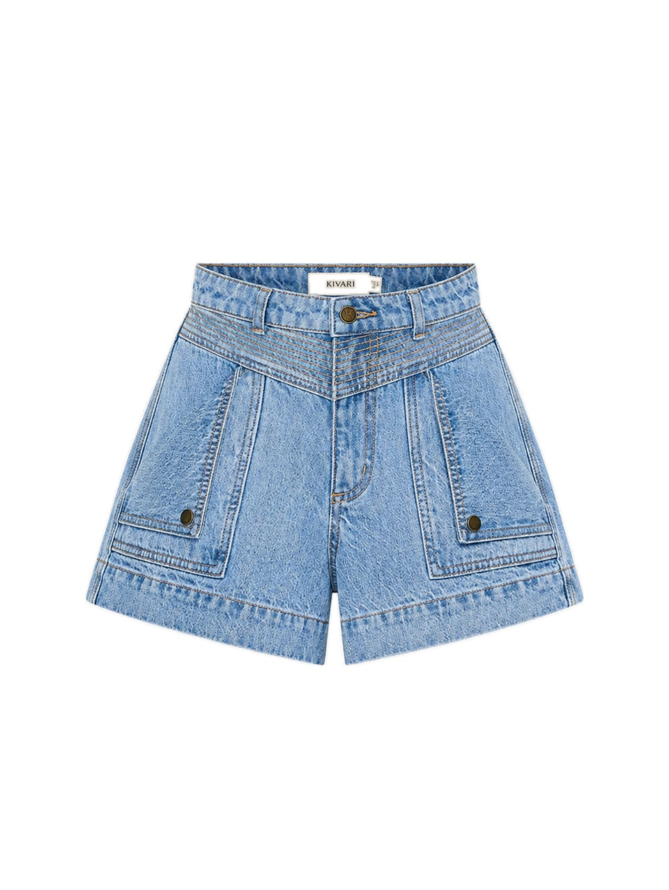 Celene Denim Shorts - Stonewash