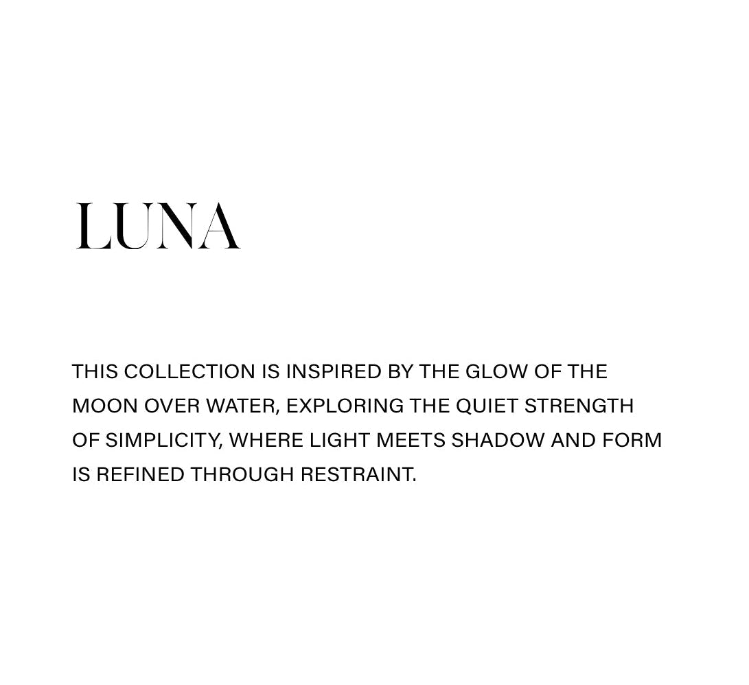 'LUNA' collection inspired by moonlight over water.