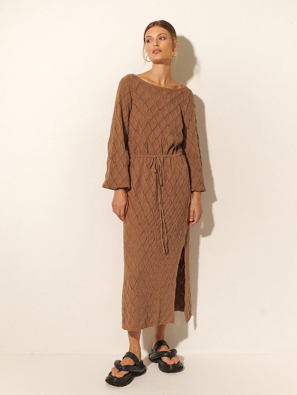 Claudia Knit Dress - Cinnamon
