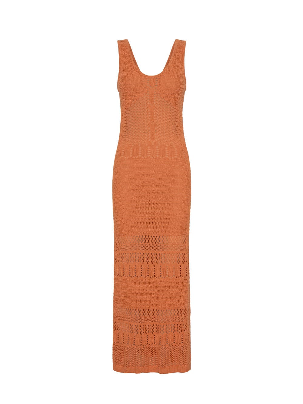 Riza Crochet Maxi Dress - Apricot